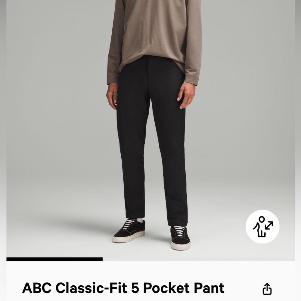 LULULEMON ABC PANT CLASSIC FIT 34x32